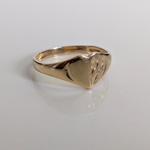 Siegelring gelbgold liebe - 9, kt