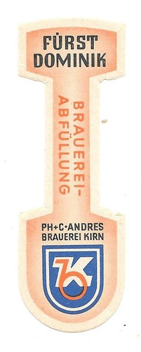 Bieretikett brauerei andres - bieretikett,