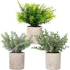 3 Stück Kunstpflanzen Set