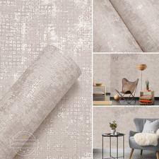 Betonoptik Tapete Silber Braun