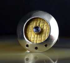 Ring Silber 925 Mondstein grau