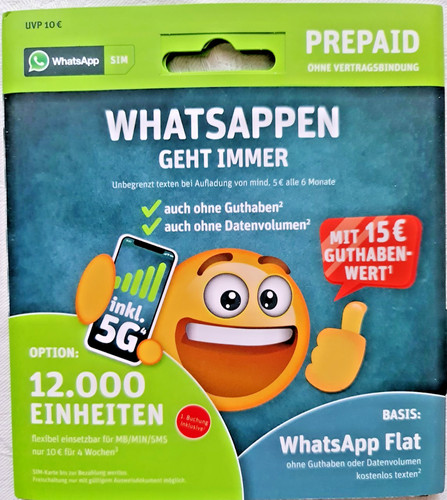 Whatsapp simkarte mit - , 15