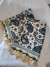 2 x Dekokissen-Bezug / Kissenbezug, 53 x 80cm in petrol - creme - gold, Neu