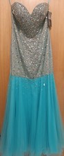 France Mode Abendkleid Aqua