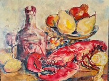 Otto Dill (Neustadt a.d. Hart 1884 - 1957 Bad Dürkheim) Stillleben mit Hummer