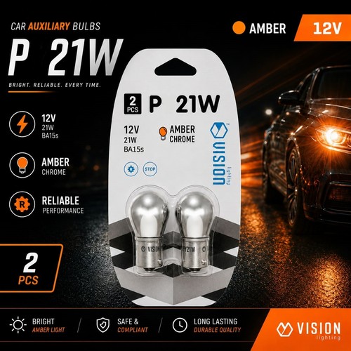 Vision p21w chrome effekt - vision,