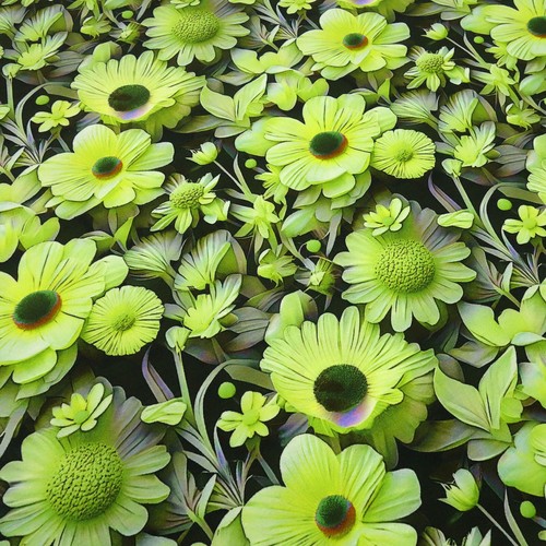 Stoff viskose jersey blumen - viskose,