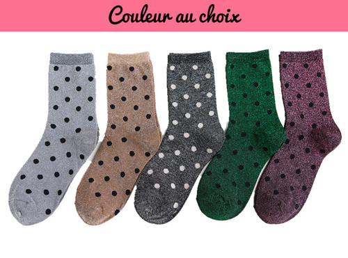 Paar original lurex socken - 1,