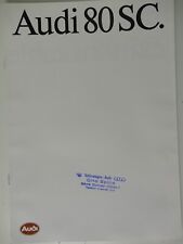 Audi Katalog Händlerstempel Audi 80 SC 1/86 6 Seiten FT-829