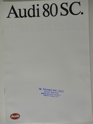 Audi katalog händlerstempel - katalog,