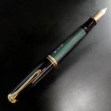 Pelikan Souveran M1000 Green Stripe Füllfederhalter Feder M 18K NEU