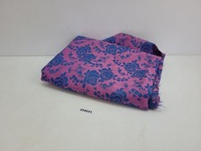 Stoff rosa blau - rosa/blau, rosenmuster