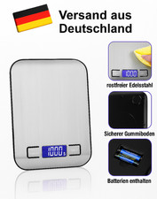 Küchenwaage Digital Edelstahl LCD 5000g 5KG Electronic Grammwaage Haushaltswaage