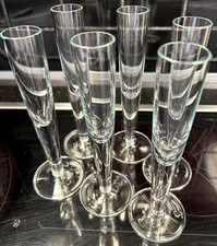 6 schlanke hohe Schnapsgläser mit Stil 18 cm Likör Malteser Obstbrand Obstler