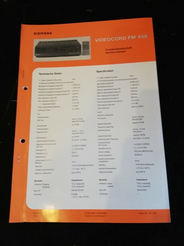 Original service manual - original,