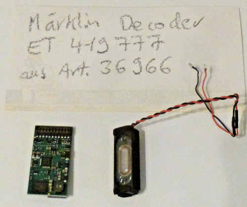 Märklin sounddecoder art - art., et