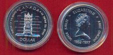 Kanada 1 $ 1977  Thronsessel