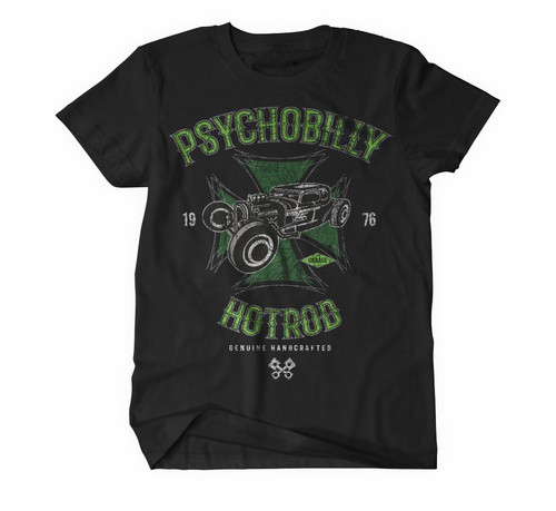 Psychobilly hotrod shirt - psychobilly,