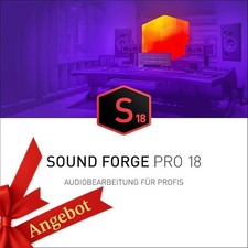 SOUND FORGE Pro 18 Audio Editor Musikprogramm Windows 10/11 Vollversion DVD Code
