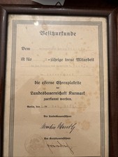 Besitzurkunde Eiserne