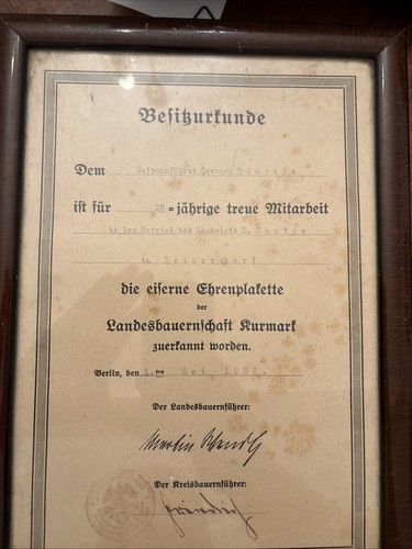 Besitzurkunde eiserne - besitzurkunde,