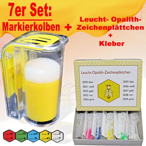7er set zeichenkolben - 7er,