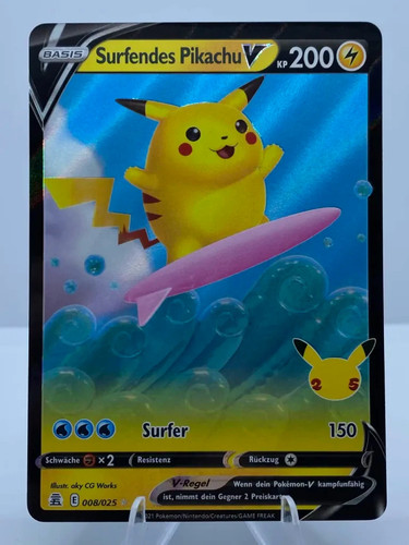 Surfendes pikachu cel 008 - pikachu,
