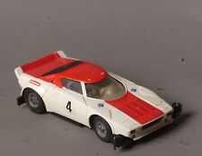 Slotcar Carrera Servo 132 Lancia Stratos Rot Weiß defekt