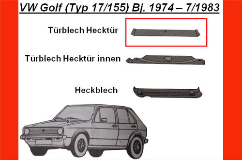 Reparaturblech heckblech - reparaturblech,