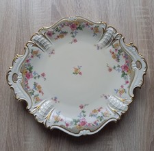antike Platte Kuchenteller Prunkteller Zierschale Porzellan SORAU