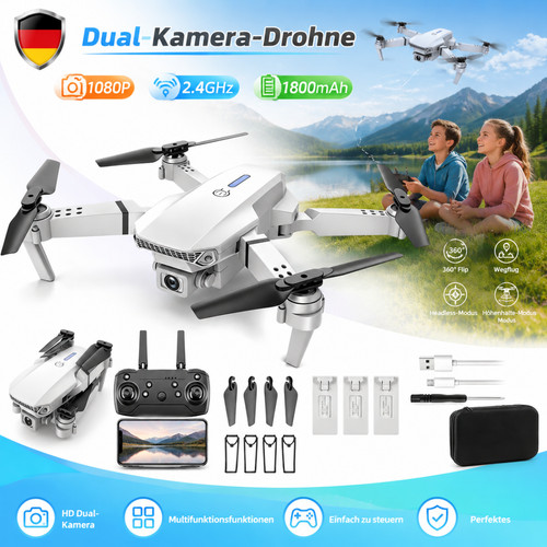 Drohne quadrocopter 1080p dual - drohne,
