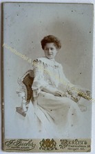 orig. CDV Foto Fotografie Frau