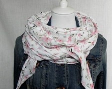 XL Musselin Schal Dreieckstuch