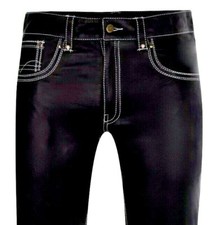 LEDERHOSE schwarz Lederjeans