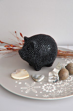 Cooles rockiges Schwein in schwarz