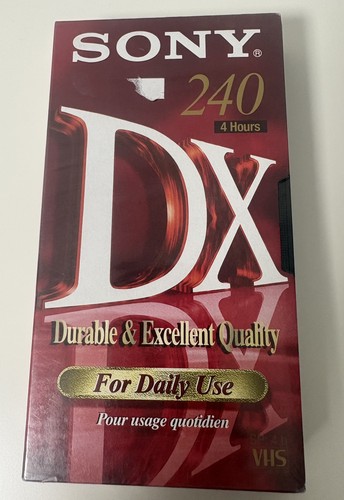Vhs sony 240 - vhs, dx