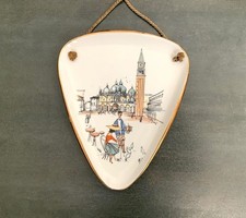 Alka Kunst Bavaria - Venetia Wandteller - Original 1950er Jahre