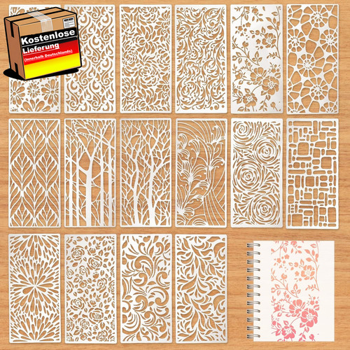 Kunststoff schablonen set - kunststoff, 16