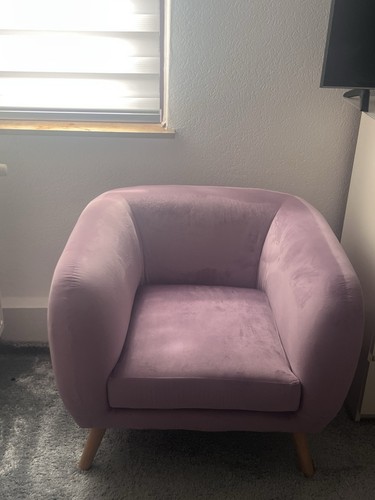 Sessel rose samt stoff - rose,