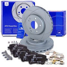 ATE POWERDISC BREMSSCHEIBEN +BELÄGE VORNE FÜR MERCEDES C-KLASSE W203 CLK C209