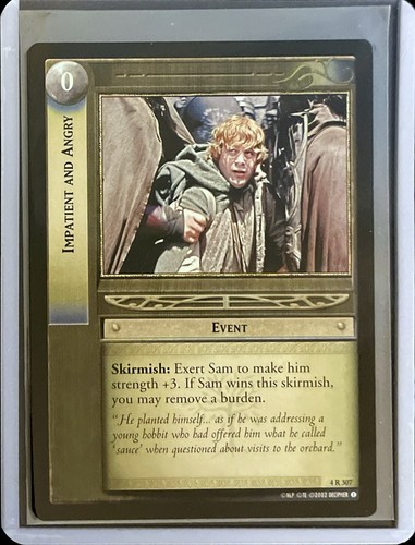 Lotr tcg impatient and angry - lotr, tcg: