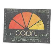 AFG DDR-Etikett Limonade Capri