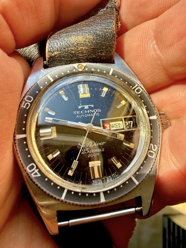 Technos sky diver 200m vintage - technos,