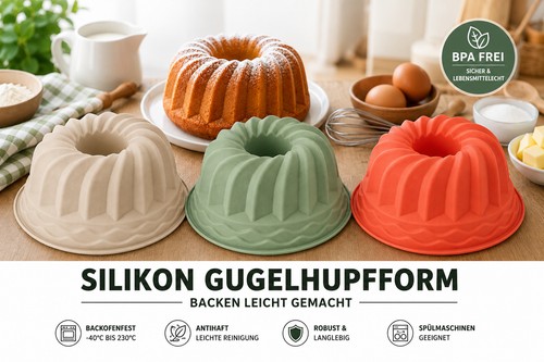 Backform silikon gugelhupf - silikon, 24