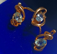 Ohrringe mit Ring RotGold 14k