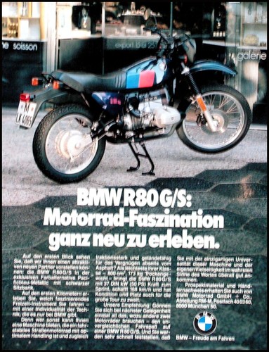 Bmw motorrad g - bmw, g/s