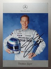Motorsport Autogrammkarte Thomas Jäger, DTM 2001, AMG Mercedes