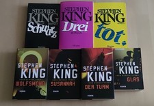 Stephen King - Der dunkle Turm Teil 1-7; Sammlung, Paket, Konvolut, schwarz,drei
