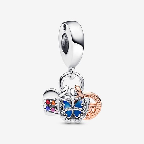 Bead silber charm - bead,