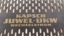 Röhrenradio Rückwand Kapsch Juwel (5313)